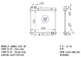 <b>HONDA:</b> 19010-PWA-G01<br/>