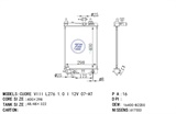 <b>DAIHATSU:</b> 16400B2200<br/>