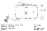 <b>HYUNDAI:</b> 25310-2D100<br/>