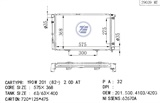 <b>MERCEDES-BENZ:</b> 201 500 41 03<br/>