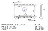 <b>CHEVROLET:</b> 92218353<br/>